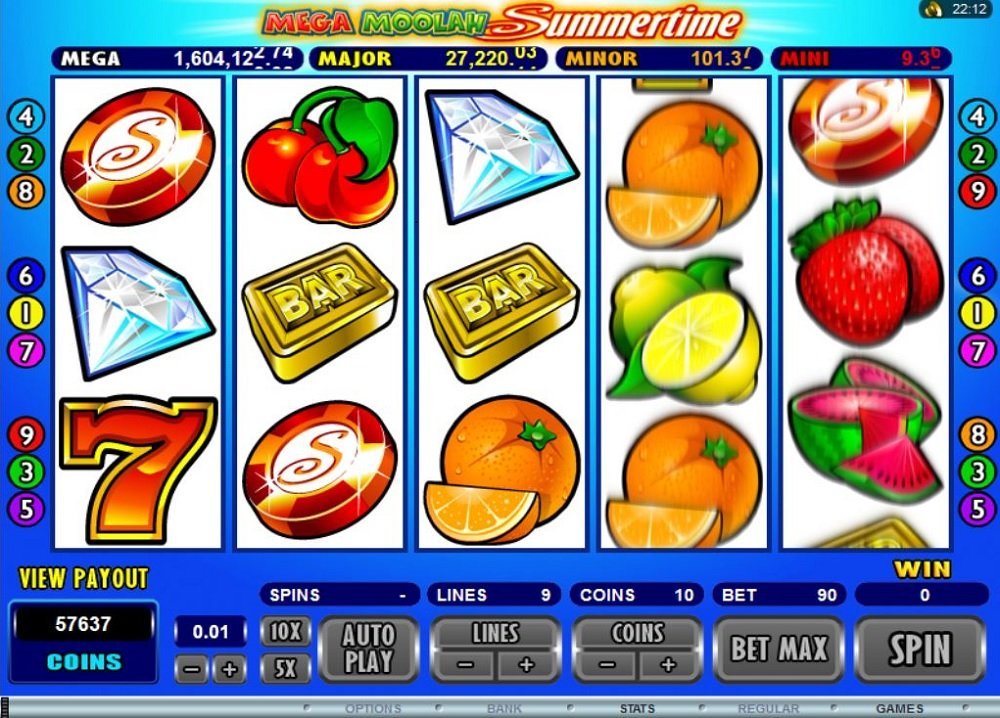 Mega Moolah Summertime Slot Review